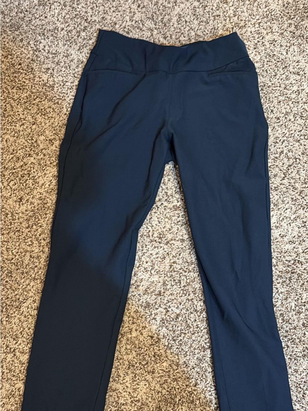 adidas Women's Navy Straight-Leg Pull-On Pants